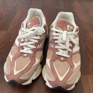 New Balance 9060 Rose and Ivory Athletic Shoes